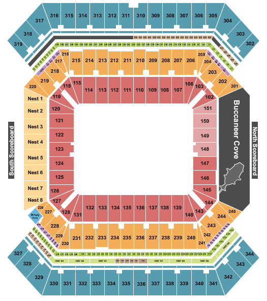 Raymond James Stadium Monster Jam Seating Chart